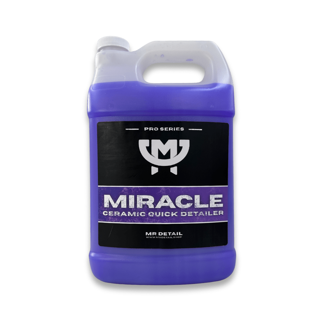 A bottle of Mr Detail MIRACLE on a white background.