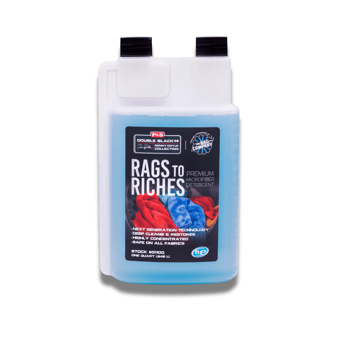A bottle of P&S Rags To Riches on a white background.