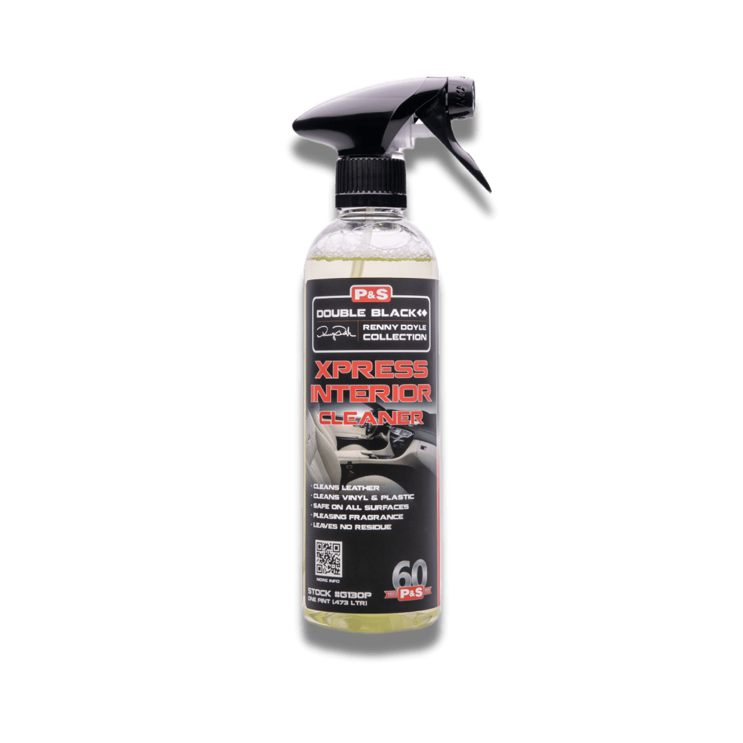 A bottle of P&S Xpress Interior Cleaner on a white background.