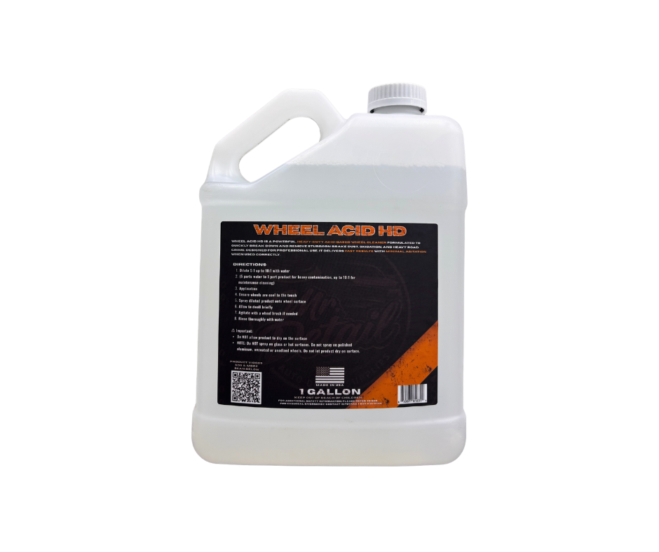 Gallon container of Wheel Acid HD on a white background