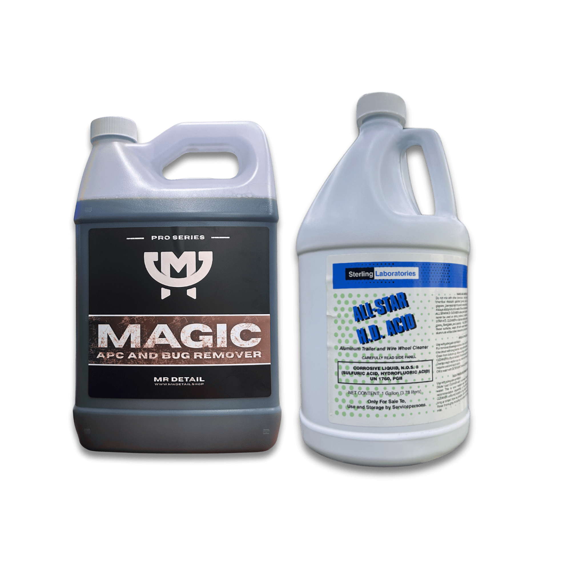 A bottle of Wisconsin Chemical Wholesale 2 - Step Wheel Cleaning Combo on a white background.
