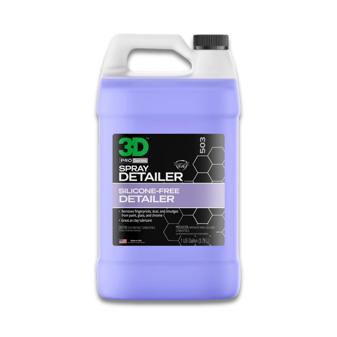 A bottle of Wisconsin Chemical Wholesale Non - Silicone Detail Spray on a white background.